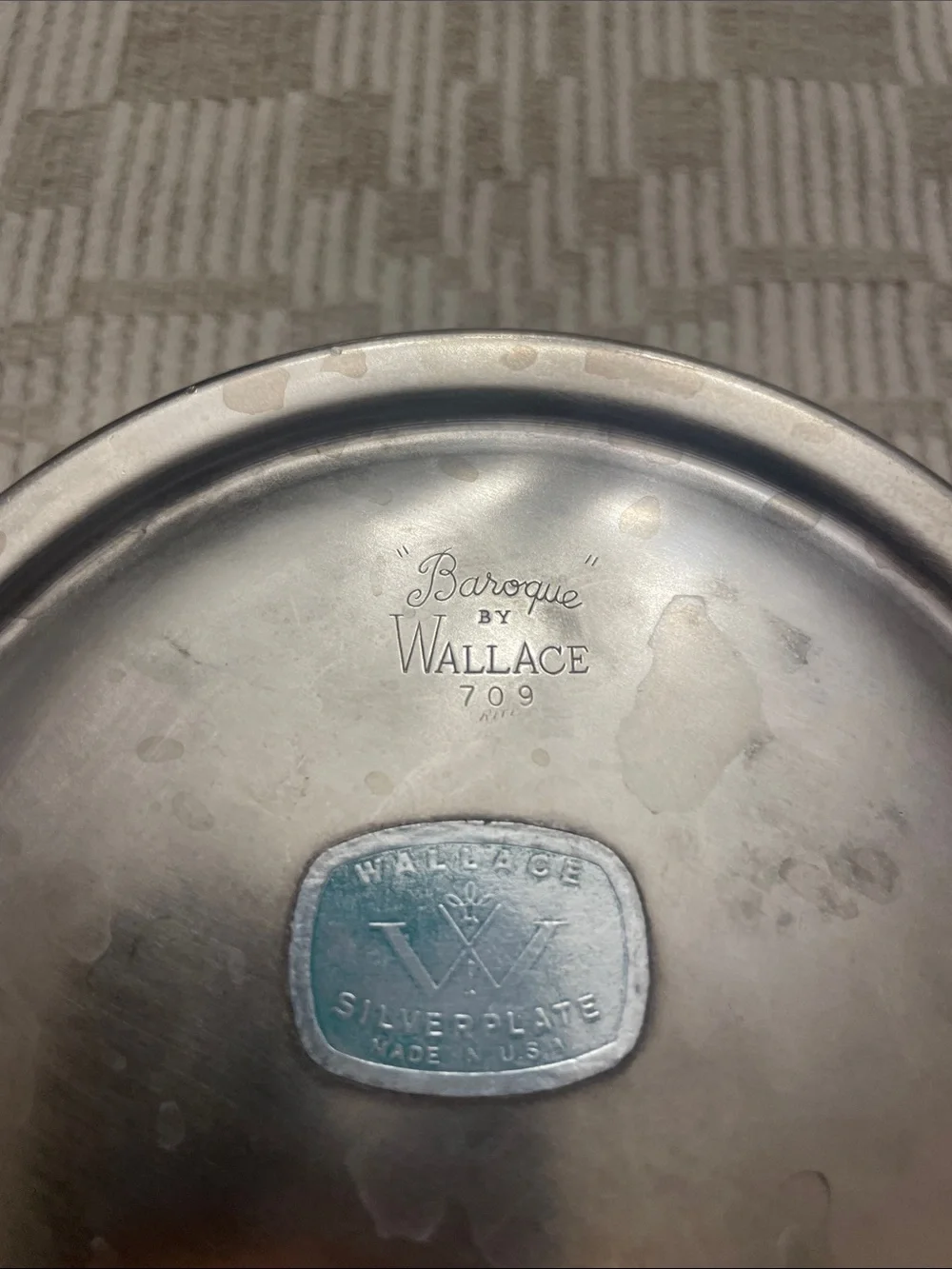 Vintage Wallace Champaign or Wine Coaster